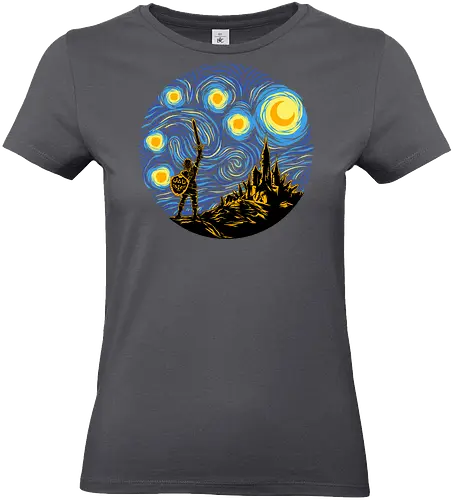 Starry Quest - Legend, Hero of Time, Master sword, Starry Night - Standard T-Shirt (Frauen)