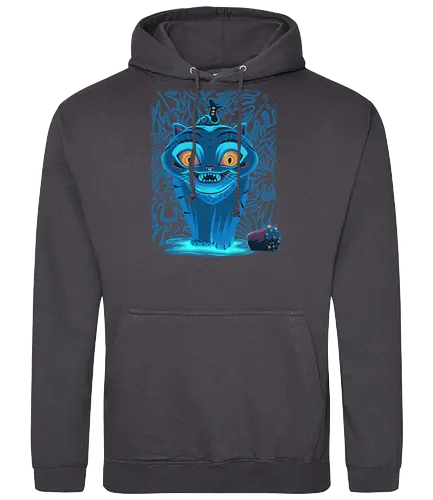 Blue Demon Cat - K-Pop Demon Hunters, Derpy - Standard Hoodie