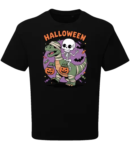 Halloween Dinosaur and Skeleton 