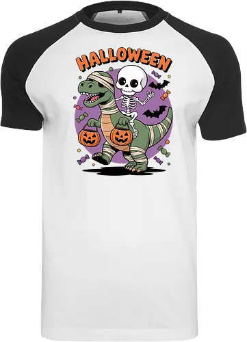 Halloween Dinosaur and Skeleton 