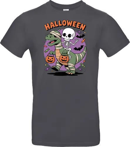 Halloween Dinosaur and Skeleton 