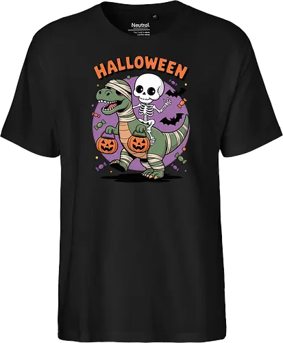 Halloween Dinosaur and Skeleton 