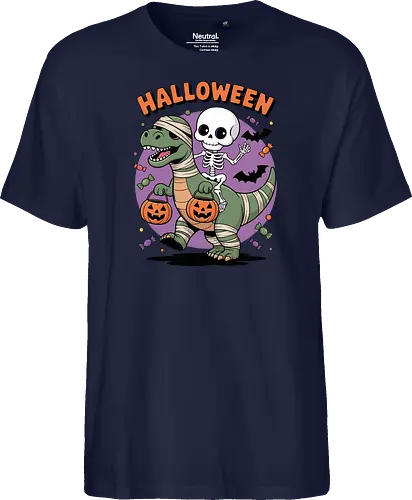 Halloween Dinosaur and Skeleton 