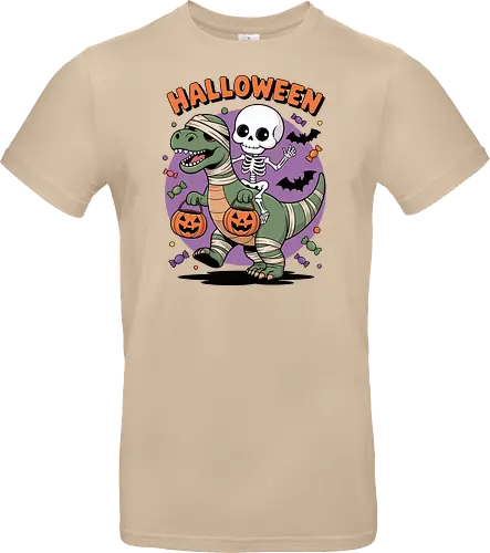 Halloween Dinosaur and Skeleton 