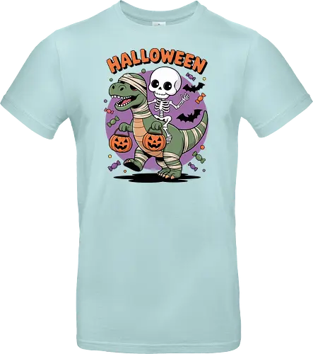 Halloween Dinosaur and Skeleton 