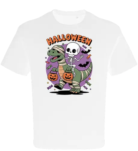 Halloween Dinosaur and Skeleton 