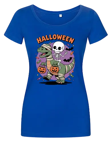 Halloween Dinosaur and Skeleton 