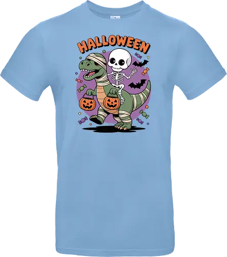 Halloween Dinosaur and Skeleton 