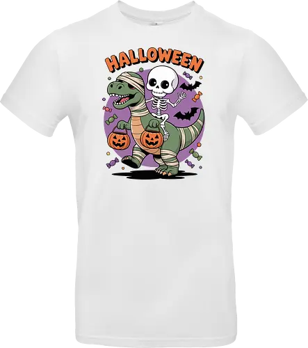 Halloween Dinosaur and Skeleton 