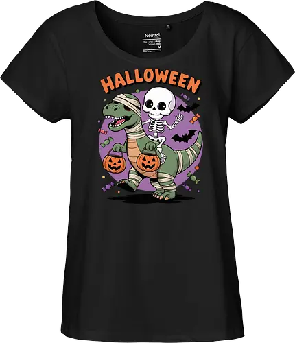 Halloween Dinosaur and Skeleton 