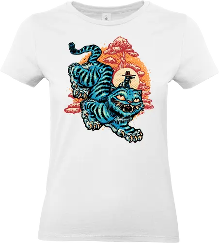 The Glowing Tiger - Movie, hunter, demons, superstars, tiger, animal, cute, animation, animated - Standard T-Shirt (Frauen)