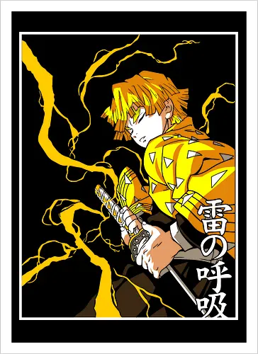  Zenitsu Agatsuma Thunder Breathing Slayer Art