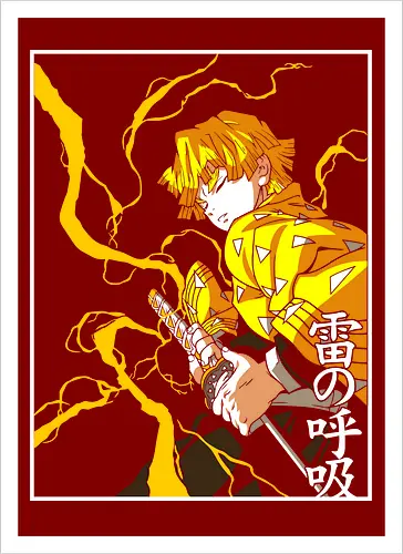  Zenitsu Agatsuma Thunder Breathing Slayer Art