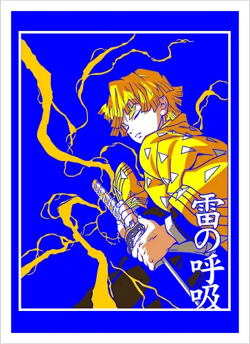  Zenitsu Agatsuma Thunder Breathing Slayer Art