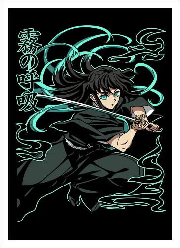 Muichiro Tokito Mist Hashira Slayer Anime Art