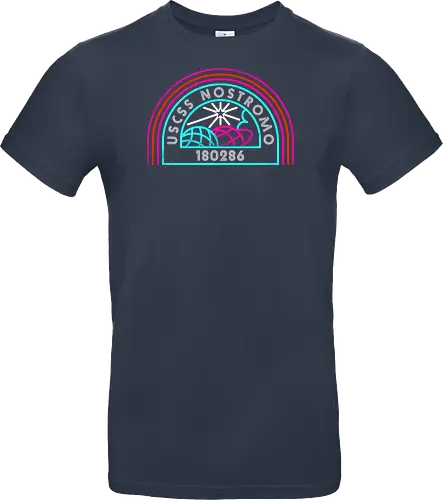 Retro Nostromo - Alien, Weyland yutani, xenomorph, yutani, colonial marines, headless hope, lv 426, lv426, Prometheus, Romulus, Weyland, facehugger, retro neon - Standard T-Shirt
