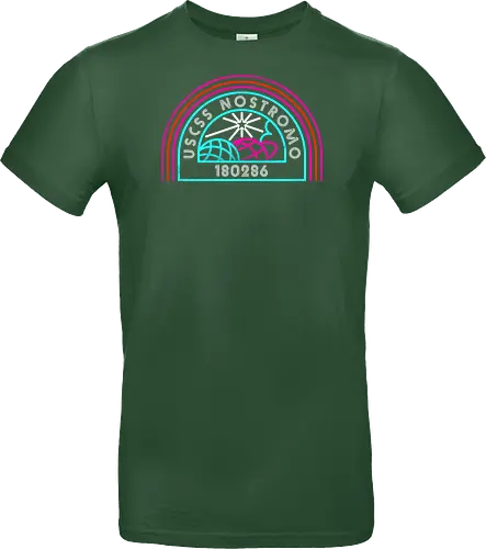 Retro Nostromo - Alien, Weyland yutani, xenomorph, yutani, colonial marines, headless hope, lv 426, lv426, Prometheus, Romulus, Weyland, facehugger, retro neon - Standard T-Shirt