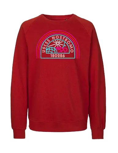 Retro Nostromo - Alien, Weyland yutani, xenomorph, yutani, colonial marines, headless hope, lv 426, lv426, Prometheus, Romulus, Weyland, facehugger, retro neon - Fairtrade Sweatshirt