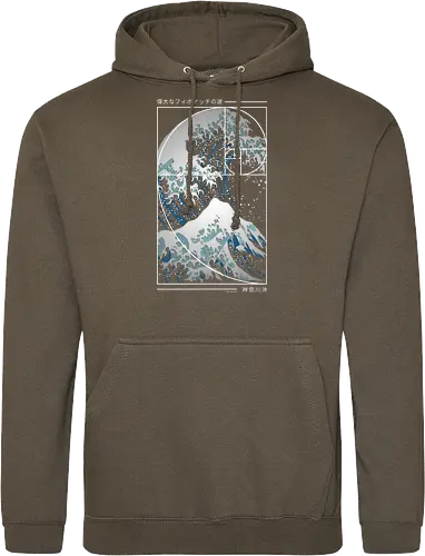 Die große Welle der Fibonacci-Spirale – Modern Blue