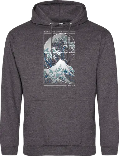 Die große Welle der Fibonacci-Spirale – Modern Blue