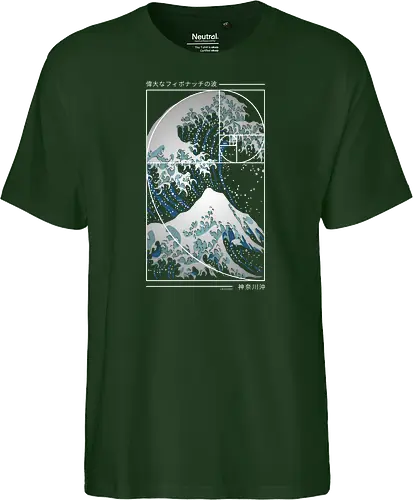 Die große Welle der Fibonacci-Spirale – Modern Blue