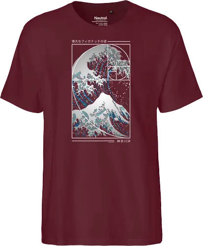 Die große Welle der Fibonacci-Spirale – Modern Blue