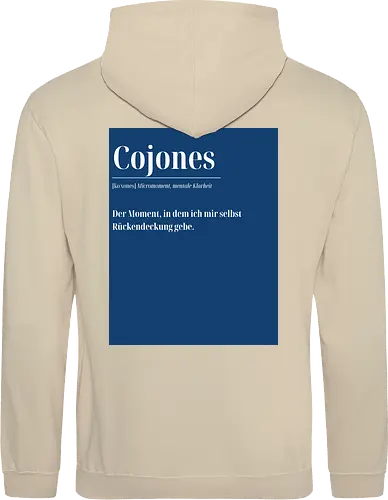 Cojones [koˈxones] – Micromoment, mentale Klarheit - Rückendruck