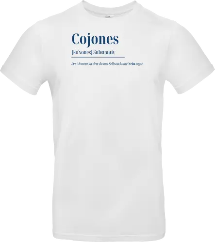 Cojones [koˈxones]-Sag Nein mit Stil - Frontdruck Brust