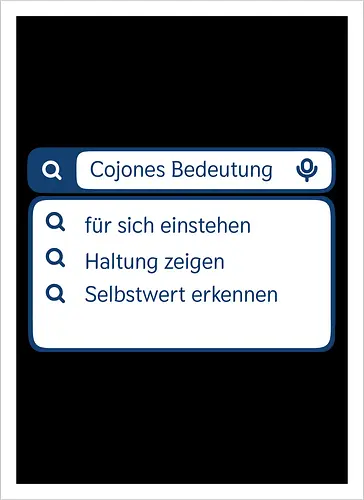 Cojones [koˈxones] | Bedeutung und Haltung