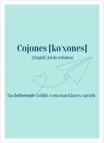  Cojones [koˈxones]-Klartext 