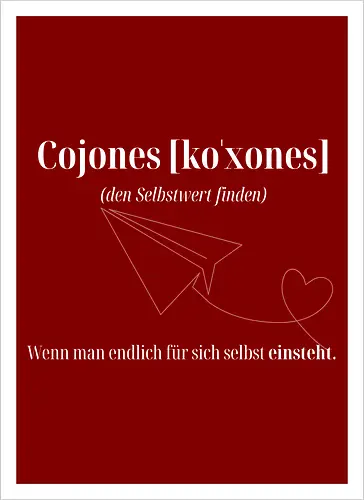 Cojones [koˈxones]-Selbstwert