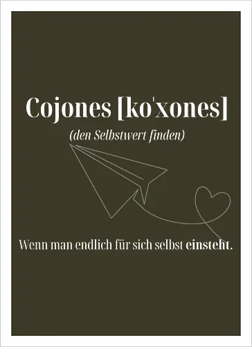Cojones [koˈxones]-Selbstwert
