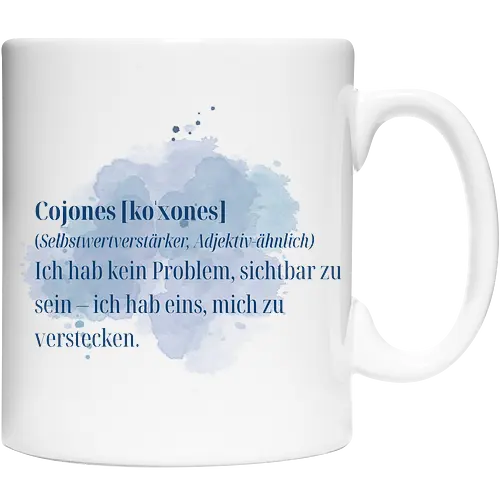 Cojones [koˈxones]-Selbstwertverstärker - Rückendruck