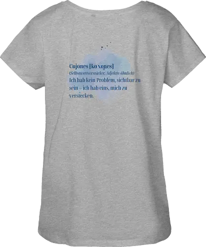 Cojones [koˈxones]-Selbstwertverstärker - Rückendruck