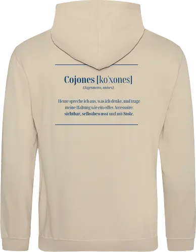 Cojones-Tagesmotto