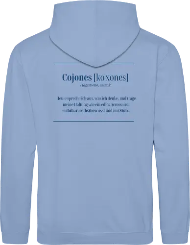 Cojones-Tagesmotto