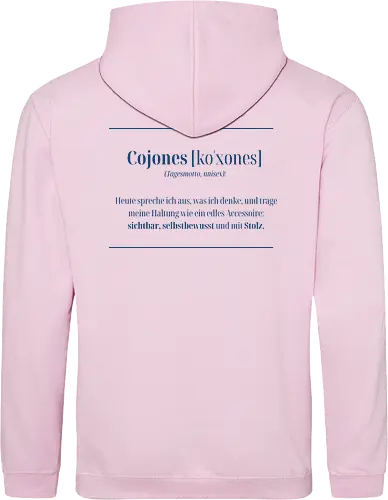 Cojones-Tagesmotto