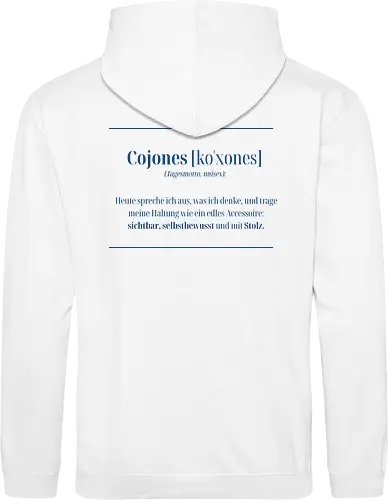 Cojones-Tagesmotto