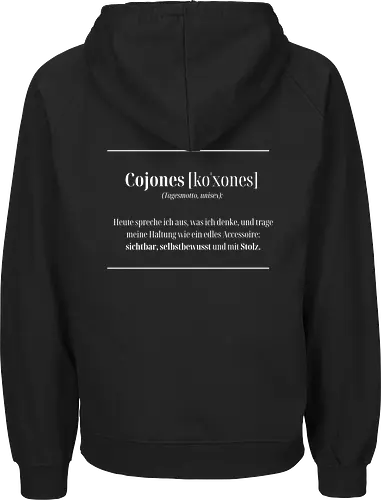Cojones-Tagesmotto