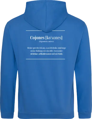 Cojones-Tagesmotto