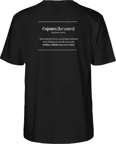 Cojones-Tagesmotto