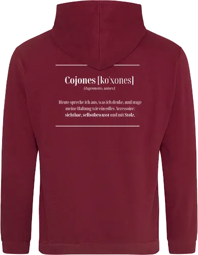 Cojones-Tagesmotto