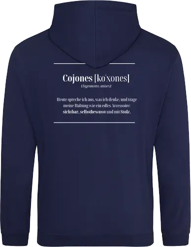 Cojones-Tagesmotto