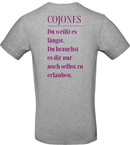 Cojones [koˈxones]-Du weißt es längst.