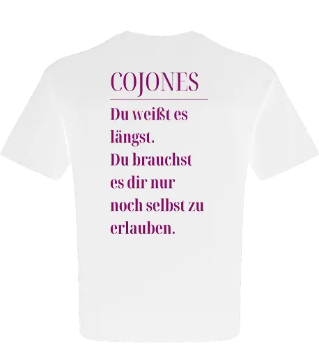 Cojones [koˈxones]-Du weißt es längst.