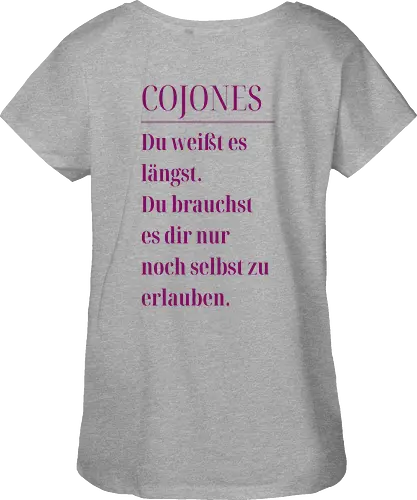 Cojones [koˈxones]-Du weißt es längst.