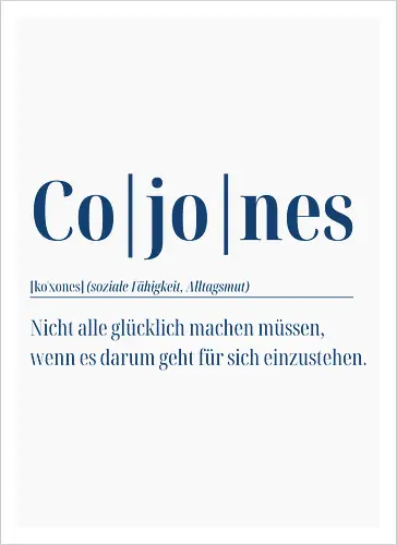 Cojones-Alltagsmut