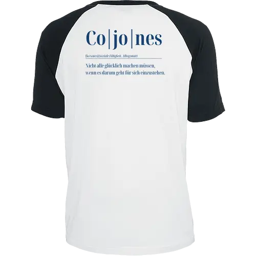 Cojones-Definition für Dummys-Rückendruck (blaue Schrift)