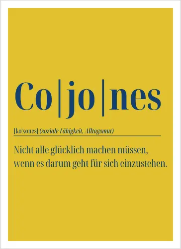 Cojones-Alltagsmut 
