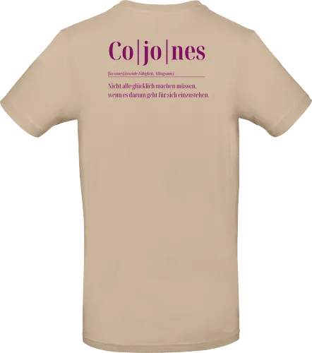 Cojones- Definition - Rückendruck